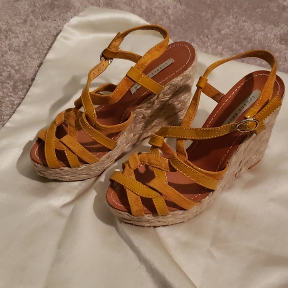 Lovely People Leather/Suede Wedges - Picture 2 of 4